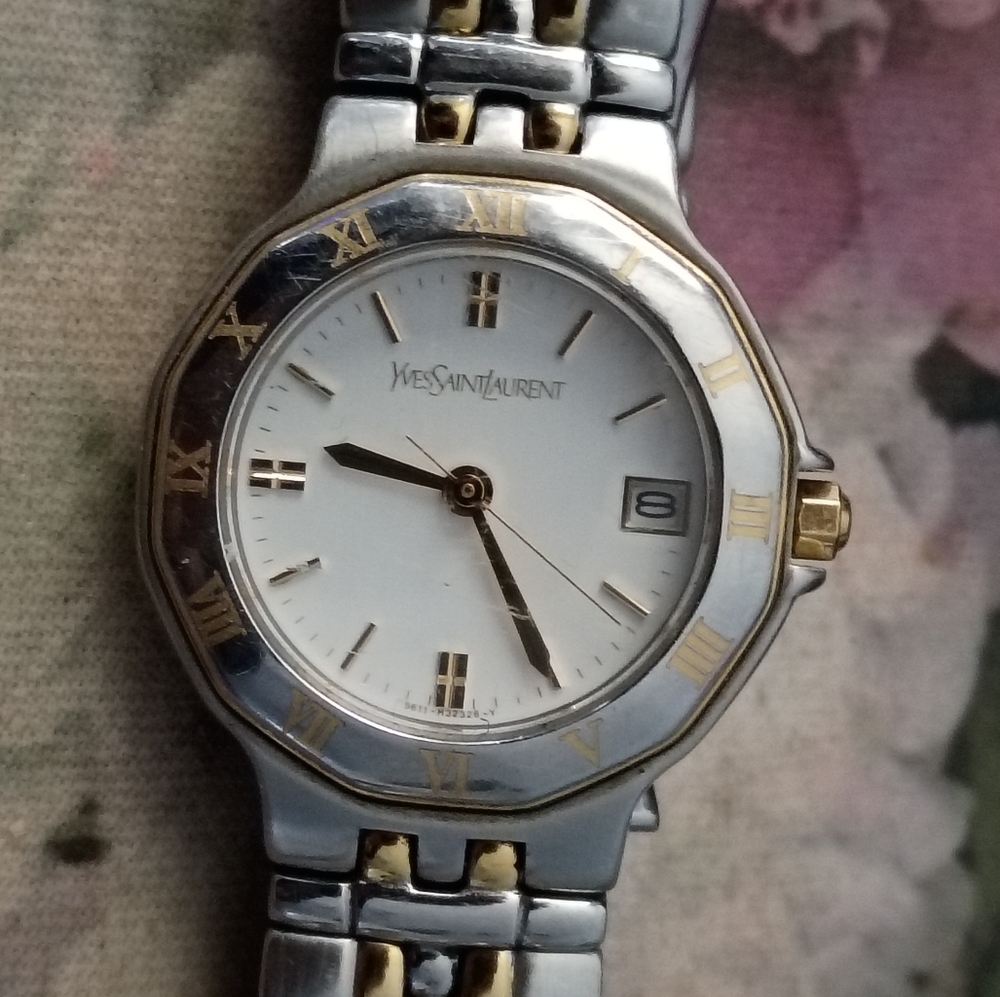 ❤️Womens YSL YVES SAINT LAURENT PARIS WATCH Engraved Happy 18th Dad - Picture 8 of 8